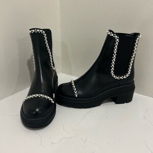 Stuart Weitzman Norah Demipearl Black Boot 7